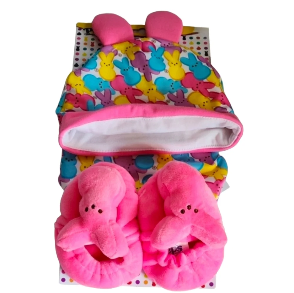 Peeps baby gift set hat bib booties nwt - Picture 1 of 2